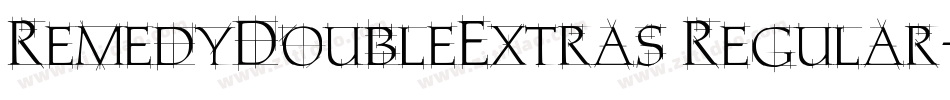 RemedyDoubleExtras Regular字体转换